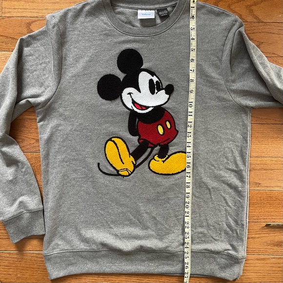 Disney Classic Mickey Mouse Grey Crewneck Sweatshirt - Picture 8 of 8